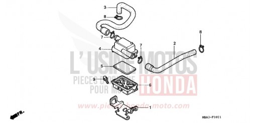 FILTRE A AIR SECONDAIRE VT750CX de 1999